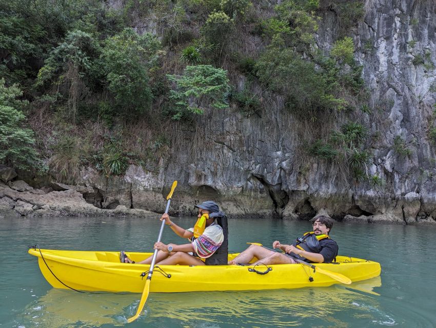 2-Day Lan Ha Bay & Cat Ba Cruise w/ Kayaking, Biking & More - Kayaking around Cua Van and the limestone islands