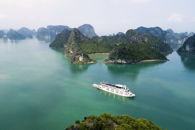 2-Day on 5-star Cruise, Lan Ha Bay | Kayak, Cycling, Live Music - Lunch with the bay sliding past the windows