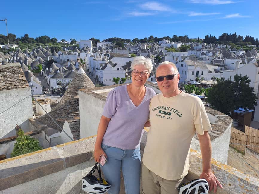 Alberobello: Guided e-bike tour + mill & donkey farm - What the $55 price really covers