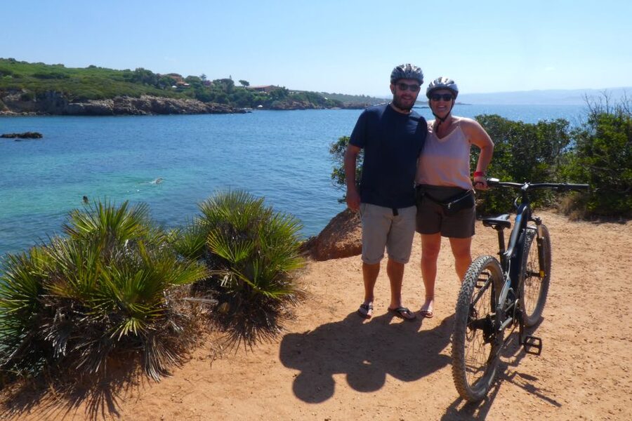 Alghero: Small Beaches E-Bike Tour with Aperitivo - Small beaches, coves, and the view toward Capo Caccia