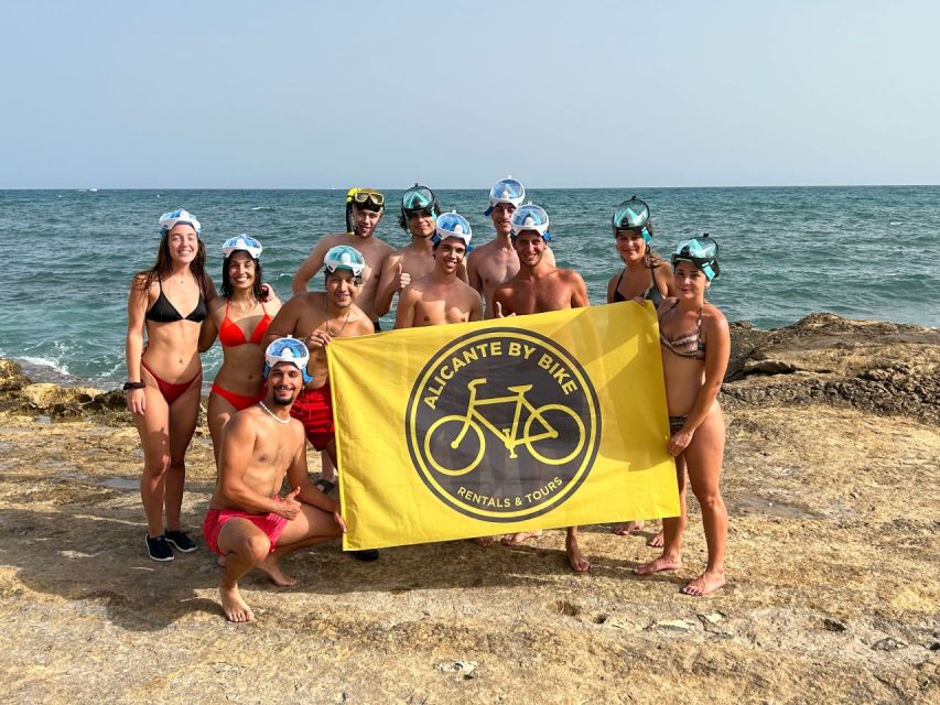 Alicante: Calas and Beaches E-Bike Tour with Snorkeling - Albufereta’s Roman fish farm