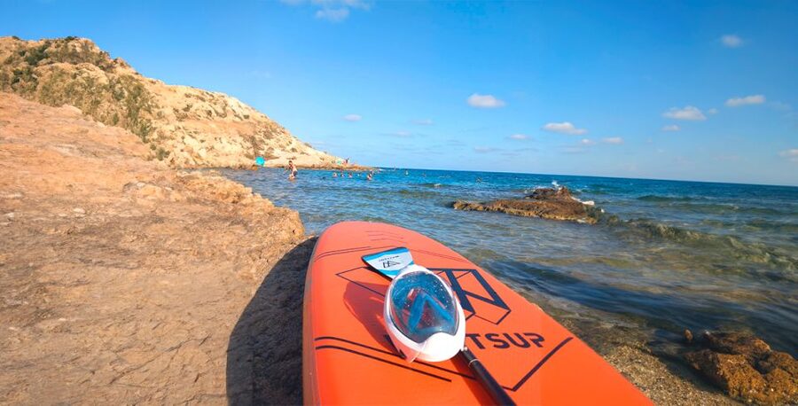 Alicante: E-Bike, Snorkeling and Paddle Surf Tour - Snorkeling in a quiet cove