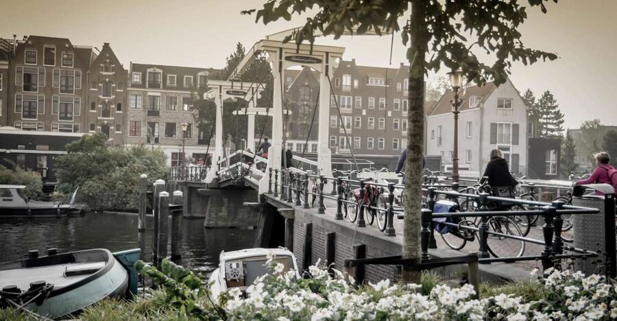 Amsterdam: Guided City Bike Tour in French - Key points at a glance