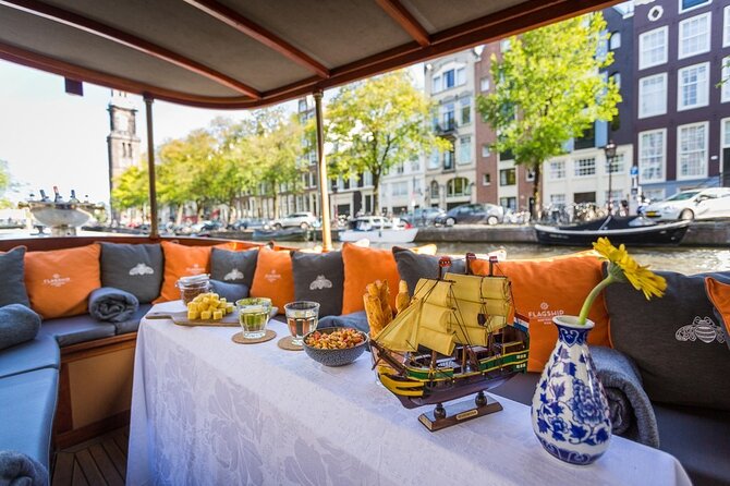 Amsterdam Small-Group Bike Tour With Canal Cruise, Drinks, Cheese - The canal cruise and the view from the water