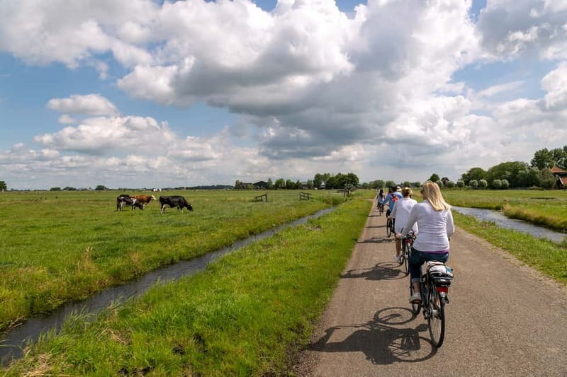 Amsterdam: Windmill, Cheese, and Countryside E-Bike Tour - A’DAM Tower and the ferry crossing