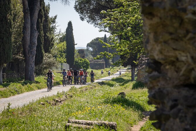 Appian Way & Aqueducts small group e-bike tour(catacombs & food) - The Appian Way under your wheels