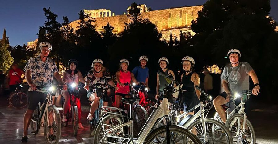 Athens: 2-Hour Highlights Tour by E-Bike After Sunset - Zappio, Irodou Attikou, and the ceremonial center