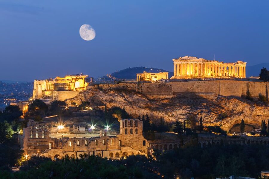 Athens: 2-Hour Highlights Tour by E-Bike After Sunset - The Hill of Nymphs and the first big view