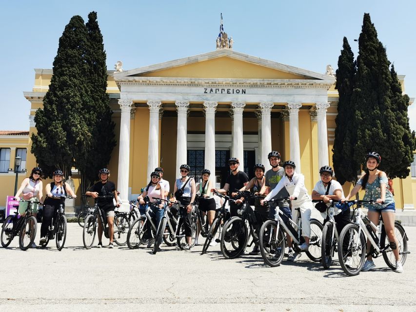 Athens: Acropolis & Parthenon Tour+ E-Bike Tour Option - Ancient ruins beside the bike path