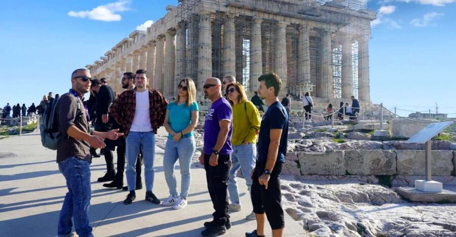 Athens: Acropolis & Parthenon Tour+ E-Bike Tour Option - The e-bike route from the stadium to Hadrian’s Arch