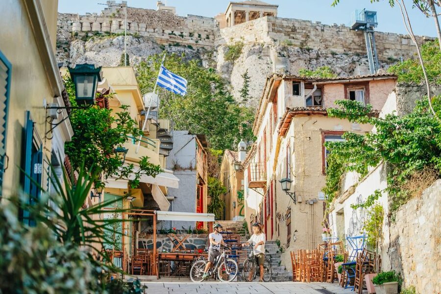 Athens: City Electric Bike Tour with Acropolis Visit Option - Filopappou Hill and the National Observatory view