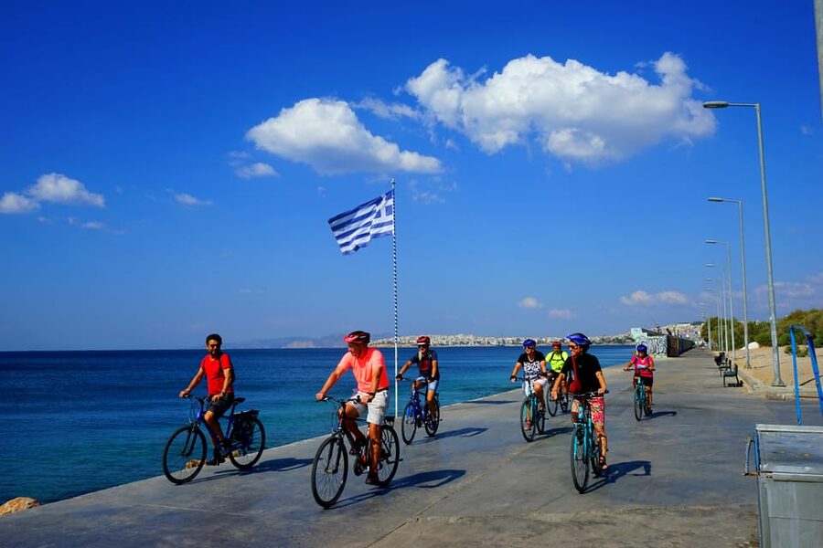 Athens: City & Sea Bike Tour - The pastry stop and return to central Athens