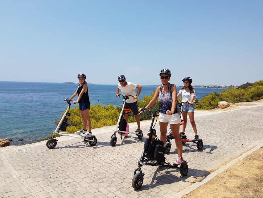 Athens Riviera Trikke Bike Tour & Vouliagmeni Lake - Riding from Voula toward Kavouri Beach
