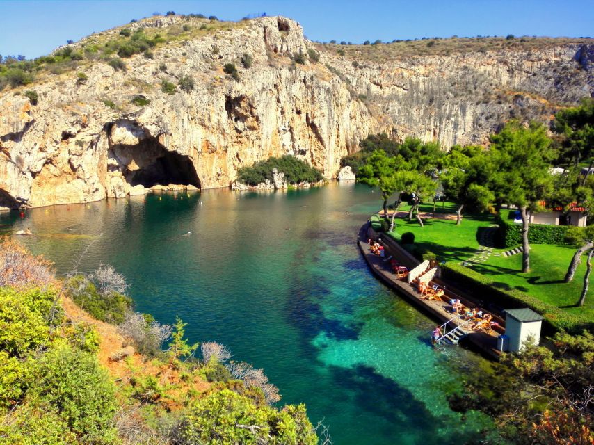 Athens Riviera Trikke Bike Tour & Vouliagmeni Lake - Crossing the sandy isthmus near Kavouri
