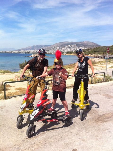 Athens Riviera Trikke Bike Tour & Vouliagmeni Lake - Reaching Vouliagmeni Lake and its warm spring water