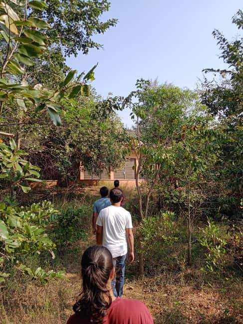 Auroville: Nature Trail Forest Cycling Adventure - Meeting at the blue forest shed