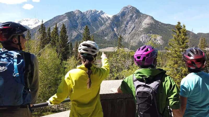 Banff: Bow River E-Bike Tour and Sundance Canyon Hike - Following the Bow River out of Banff