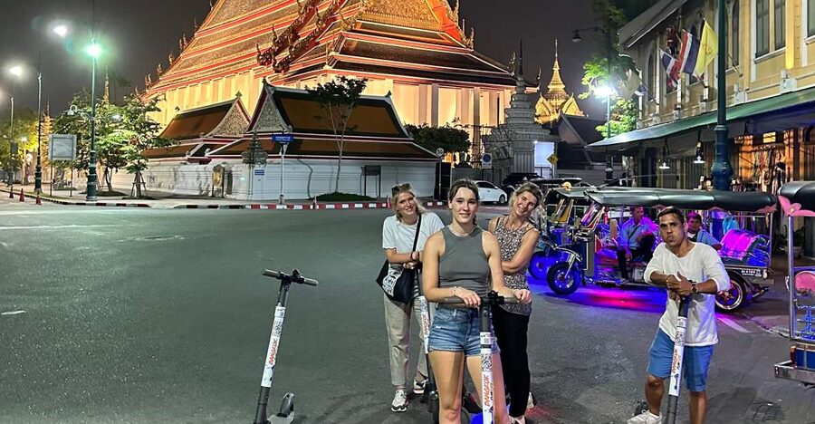 Bangkok By Night by Electric Scooter &/or Bike - Starting near Khao San Road