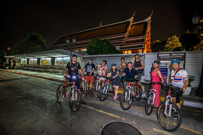 Bangkok: Night Bike Tour with Temples & Flower Market Visit - Pak Khlong Talat, Bangkok’s flower center