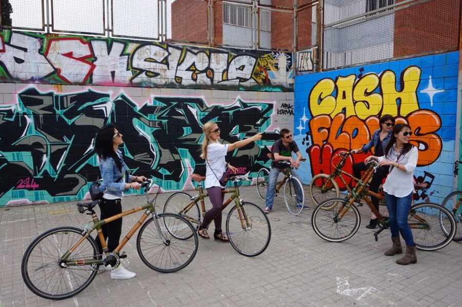 Barcelona: 3.5-Hour Street Art Tour by Bamboo Bike - The bamboo bike is part of the experience
