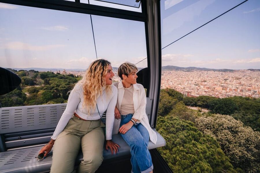 Barcelona: E-Bike Tour with Montjuic Cable Car & Boat Ride - Montjuïc Castle and the Olympic Ring