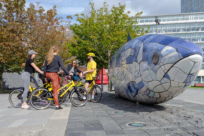 Belfast Bike Tours - Crossing the Lagan into Titanic Quarter