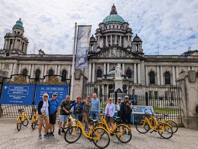 Belfast: City Highlights Bike Tour - The Titanic Quarter connects industry and memory