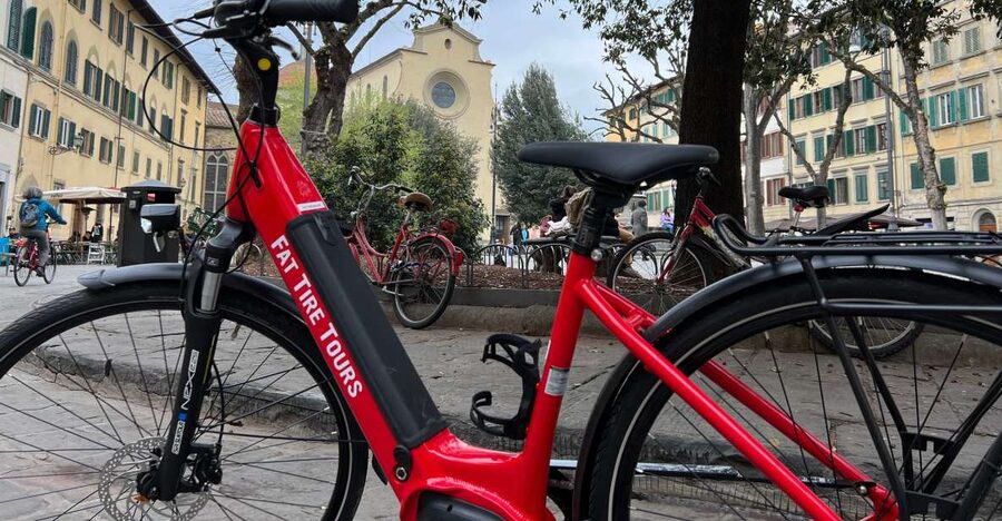 Best of Florence Electric Bike Tour - Santa Croce and the marble face of the Duomo