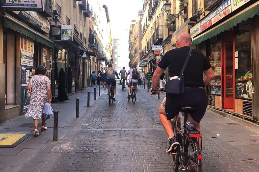 Best of Madrid: 3-Hour Guided Bike Tour in Small Groups - Las Letras and Plaza Mayor bring the old center to life