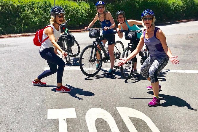 Beverly Hills Tour: Movie Star Homes and LA Sightseeing by E-Bike - The Pink Wall, Beverly Hills Sign, and photo stops