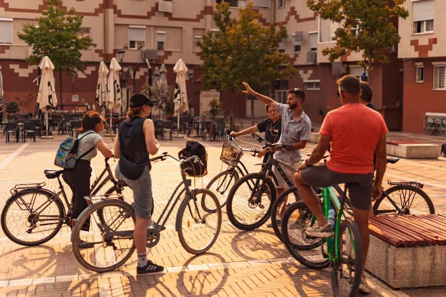 Bike Tour Tirana Highlights - Mother Teresa Square and the southern city