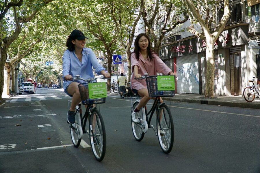 Biking Real Shanghai& Tea Tasting Experience - Xintiandi, the Bund area, and modern Shanghai