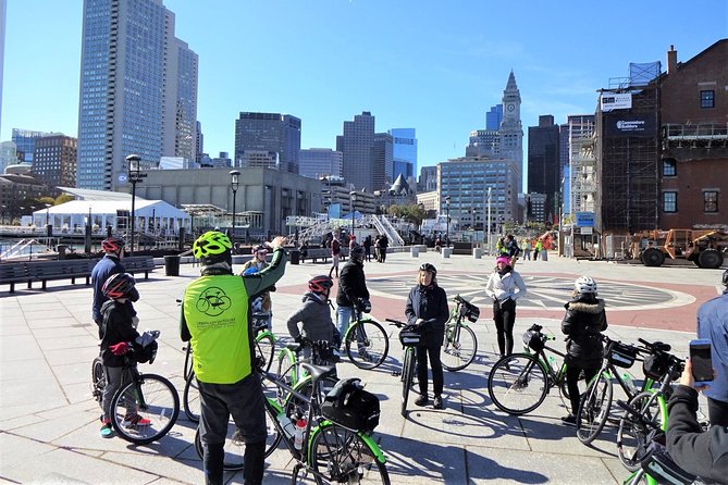 Boston City View Bicycle Tour: History and Landmarks - Copley Square and the finish line of the Boston Marathon