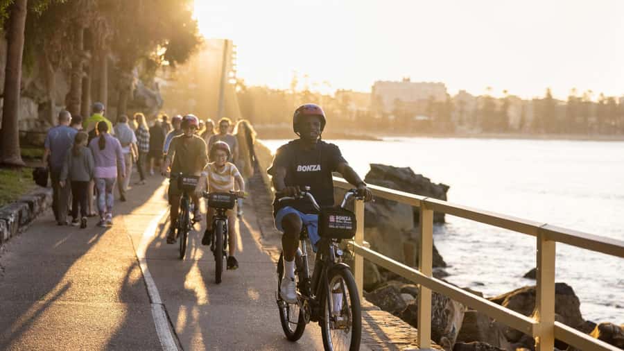 Breathtaking Manly Beach Bicycle and Sunset Cruise Tour - The North Head climb and the coastal reward