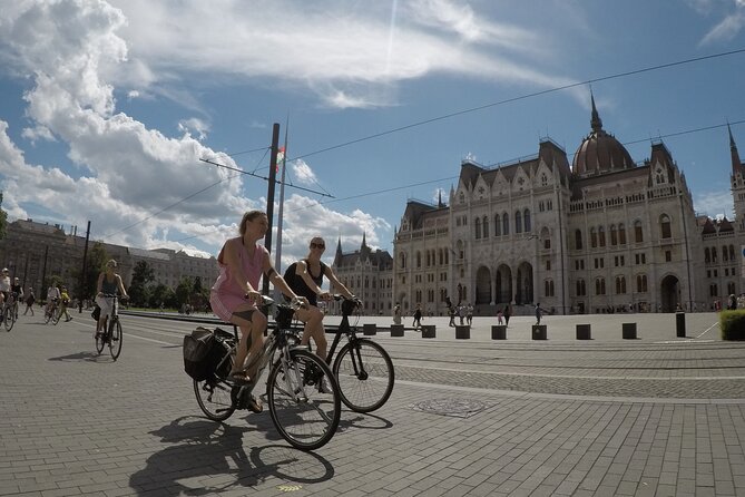 Budapest Bike Tour with Hungarian Goulash - Parliament, Liberty Square, and the Chain Bridge