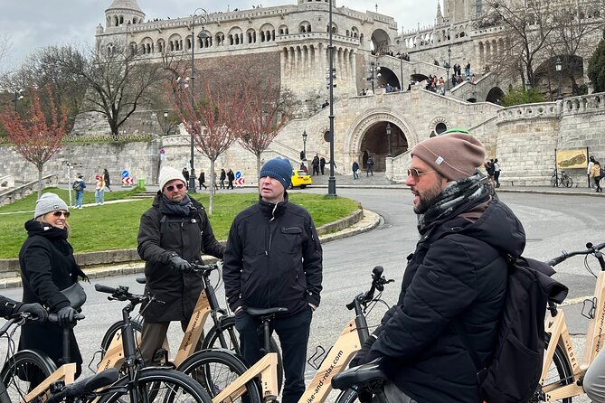 Budapest: Historic Downtown ride on E-Bicycles Buda & Pest - Parliament and the Danube memorial