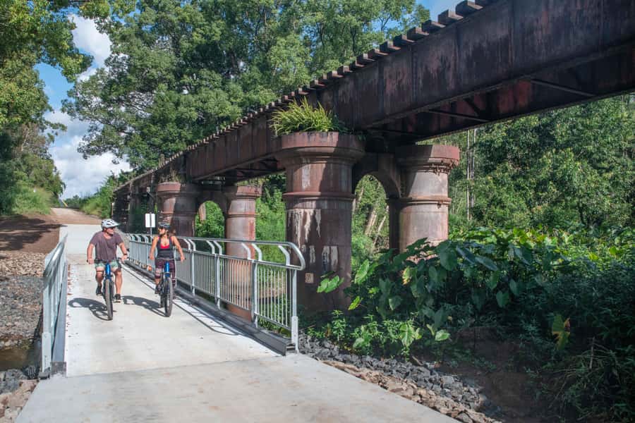 Byron Bay: Northern Rivers Rail Trail E-Bike Hire & Shuttle - How weather changes the day