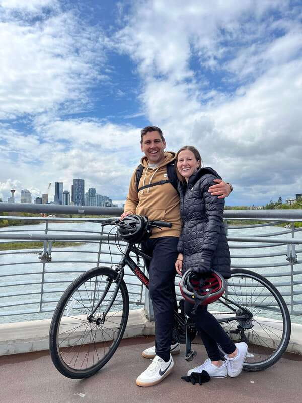 Calgary: City Bike Tour, Highlights and Bow River - The Peace Bridge photo stop