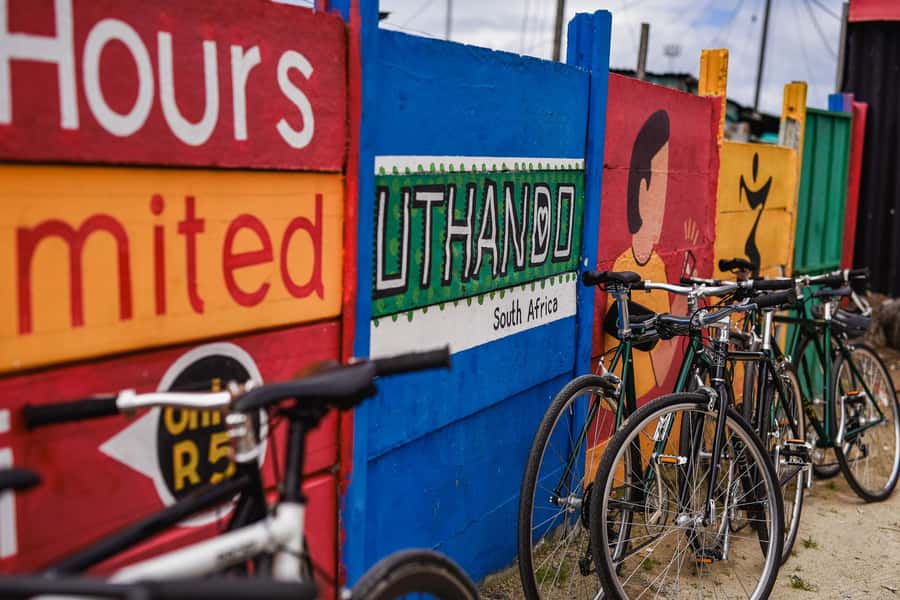 Cape Town: Cultural Bicycle Tour in Khayelitsha Township - Cape Town seen from a bicycle seat