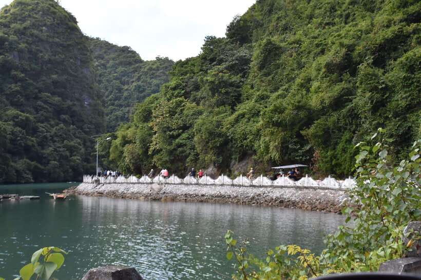 Cat Ba: Lan Ha, HaLong bay full day- biking, kayaking, lunch - Cruising toward Viet Hai after lunch