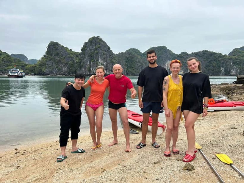 CAT BA: LAN HA & HALONG BAY – KAYAK, BIKE, LUNCH, SNORKEL - Ba Trai Dao beaches: swimming, snorkeling, and a welcome pause