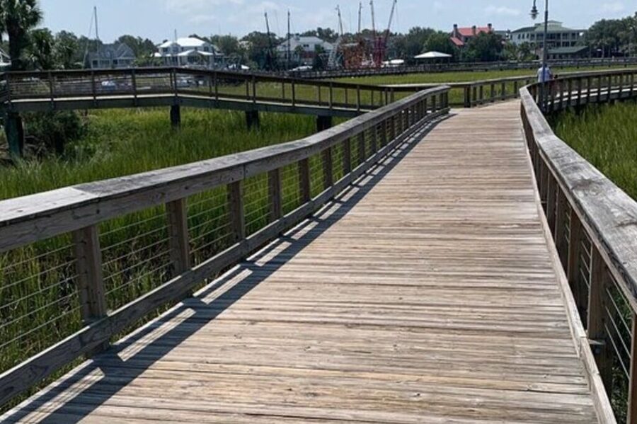 Charleston: Low Country and Shores E-Bike Tour - Shem Creek Park and the working waterfront