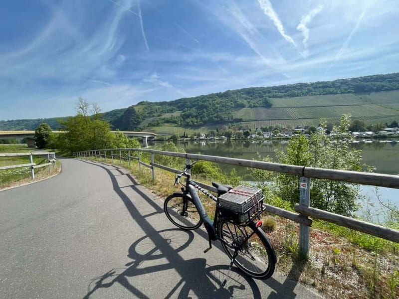 Cochem: Bike and Boat Tour with Picnic and Wine Tasting - A picnic beside the river