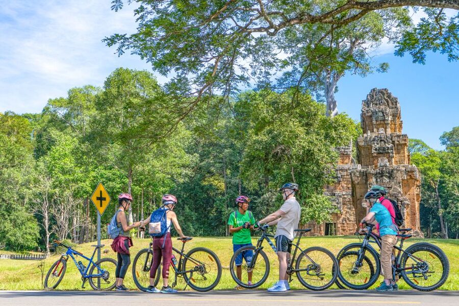 Cycle Angkor Backroad Bike Tour / E-Bike or Tuk Tuk - The Terrace of the Elephants and Baphuon