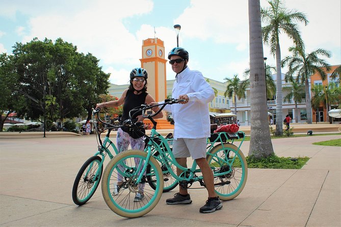 E-Bike City Tour though Cozumel & Taco Tasting Tour - Planes, monuments, and the black coral connection