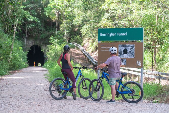 E-Bike Hire: Northern Rivers Rail Trail, Trail Side Hire - The Burringbar Range tunnel and the useful gear