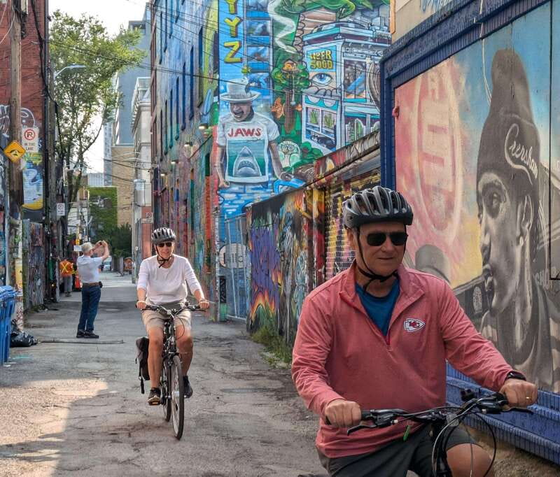 E-bike through Toronto's Dynamic Neighbourhoods - Starting underground on St. Patrick Street