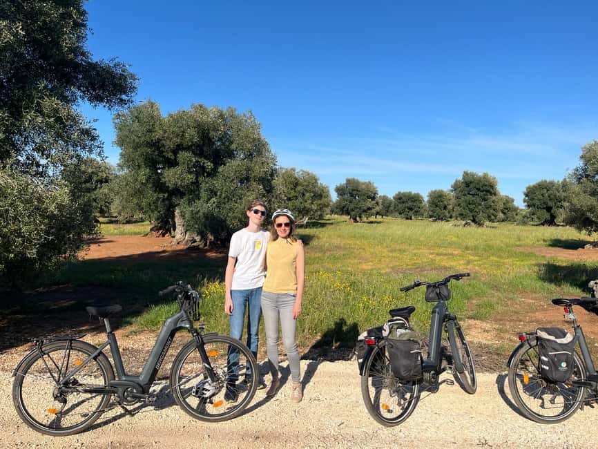 E-bike tour from Monopoli to the rocky village of St. Andrew - Returning to Via Arenazza