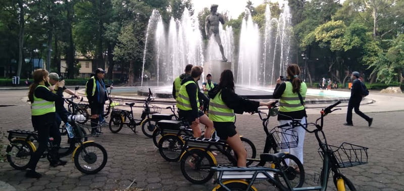 Electric Bike City Tour with a taco stop. - Plaza de la República and Frontón México