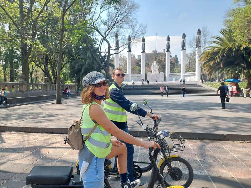Electric Bike City Tour with a taco stop. - The taco stop and other food breaks